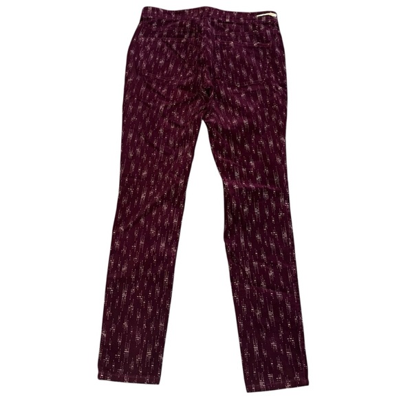 Anthropologie Pilcro & the Letterpress Printed Serif Skinny Corduroy Pants 28 - Picture 4 of 7